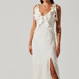 Astr the Label Sobae Ruffle Maxi Dress